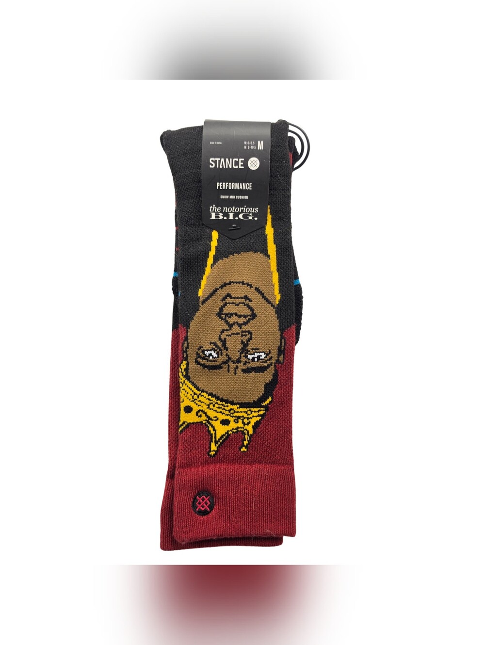 Stance Performance Socks Mens 6-8.5 Medium Mid Cushion Over The Calf BIG NWT